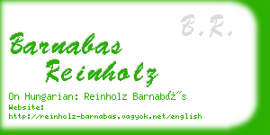 barnabas reinholz business card